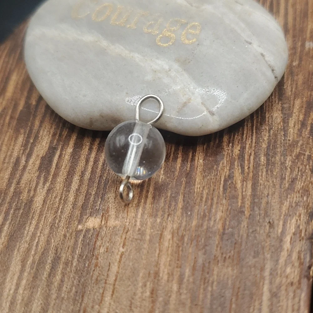 Crystal‎ clear orb pendant
